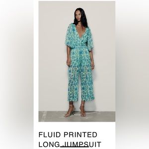 Zara fluid long jumpsuit